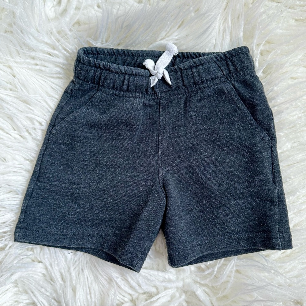 Cat & Jack Target Toddler Boys Dark Grey Terry Pull On Shorts Size 2T